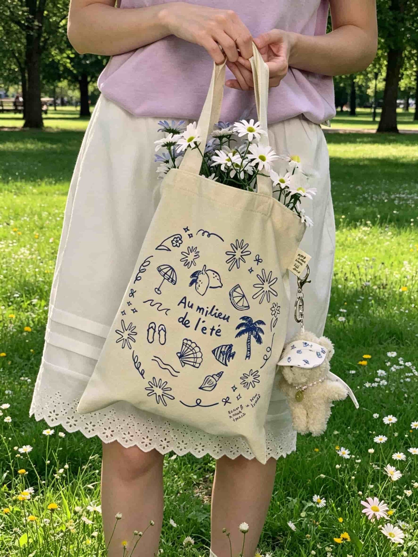 Floral Custom Canvas Tote Bag | Floral Tote | MOQ 30pcs | Wholesale OEM ODM