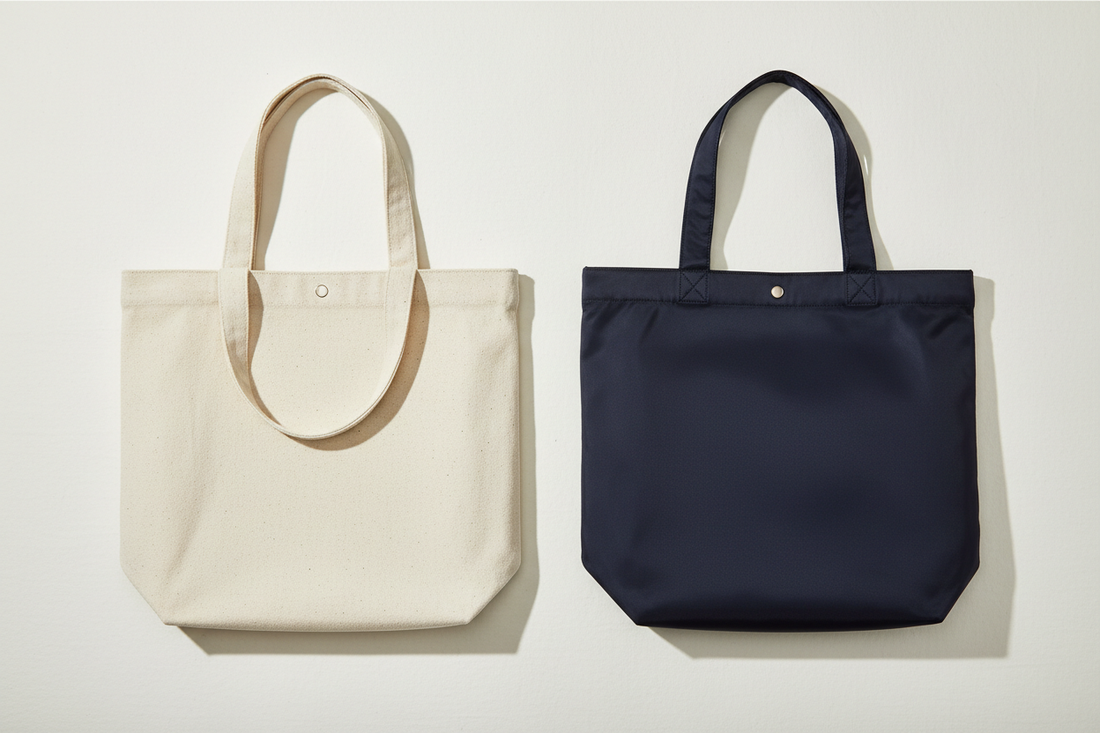 canvas vs nylon tote bags wholesale corporate gifting