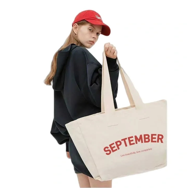 Custom Reusable Canvas Shopping Bag OEM ODM MOQ 30pcs