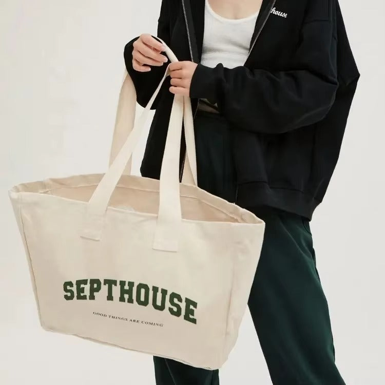 Custom Reusable Canvas Shopping Bag OEM ODM MOQ 30pcs